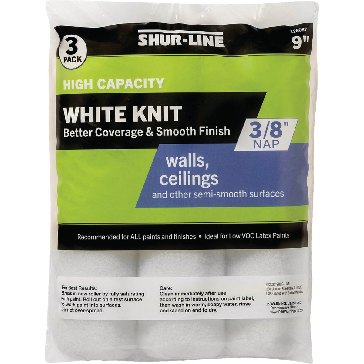 Shur-Line 9 In. x 3/8 In. Knit Fabric Roller Cover