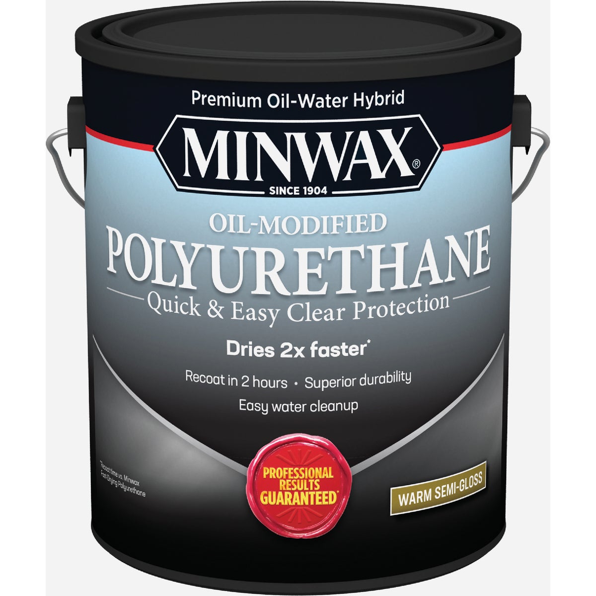 Minwax Semi-Gloss Water Based Oil-Modified Interior Polyurethane, 1 Gal.