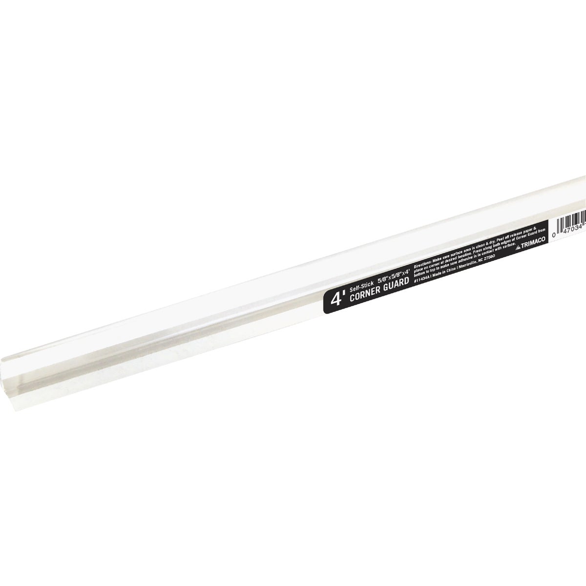 Trimaco 5/8 In. x 4 Ft. Self-Adhesive Clear Corner Guard