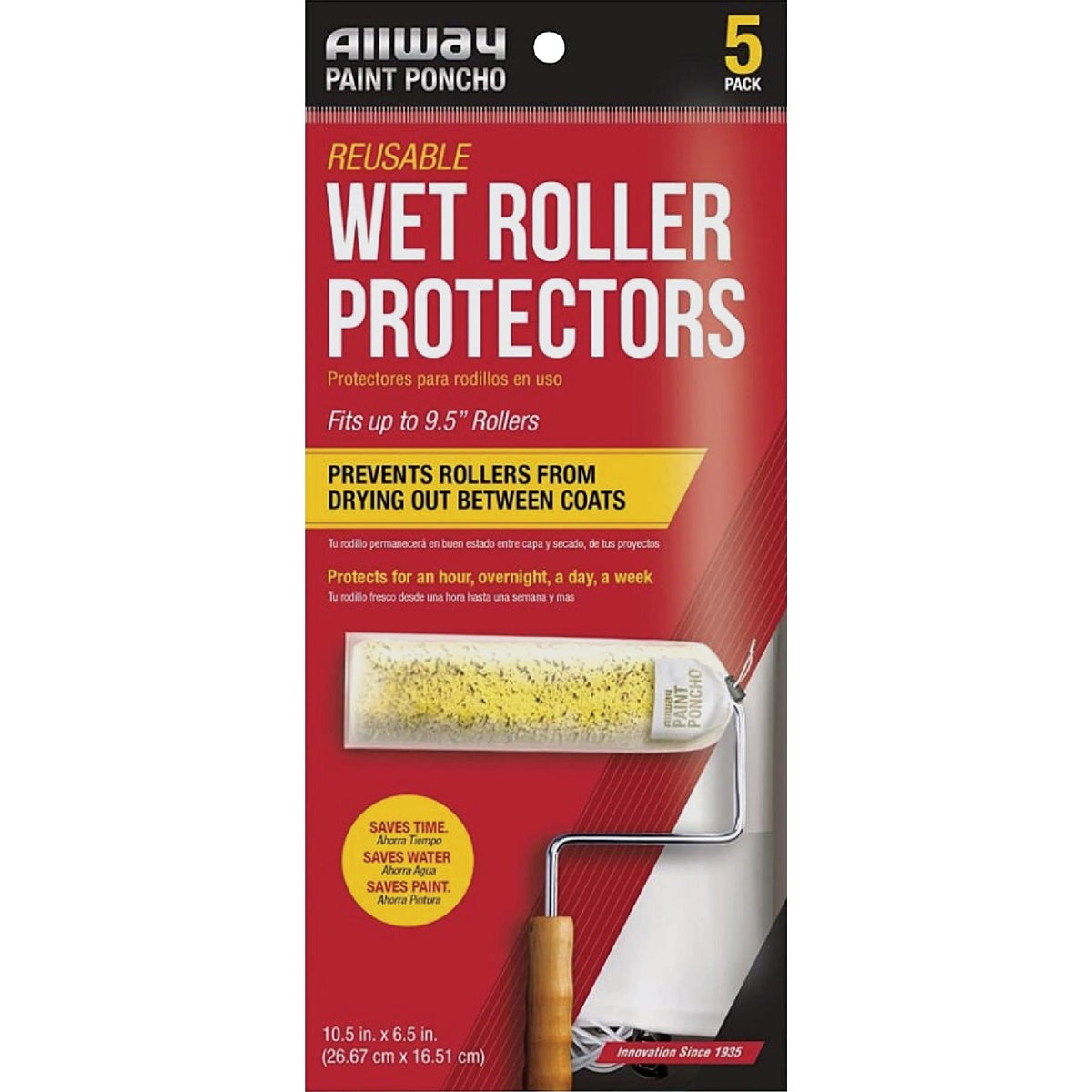 Allway Paint Poncho Wet Paint Roller Protectors (5-Pack)