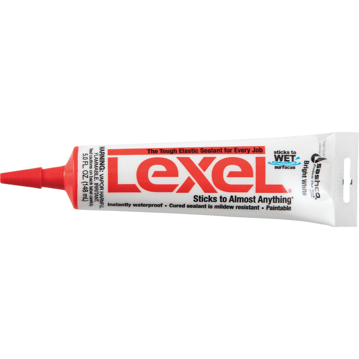 Sashco Lexel 5 Oz. Caulk Polymer Sealant, Bright White