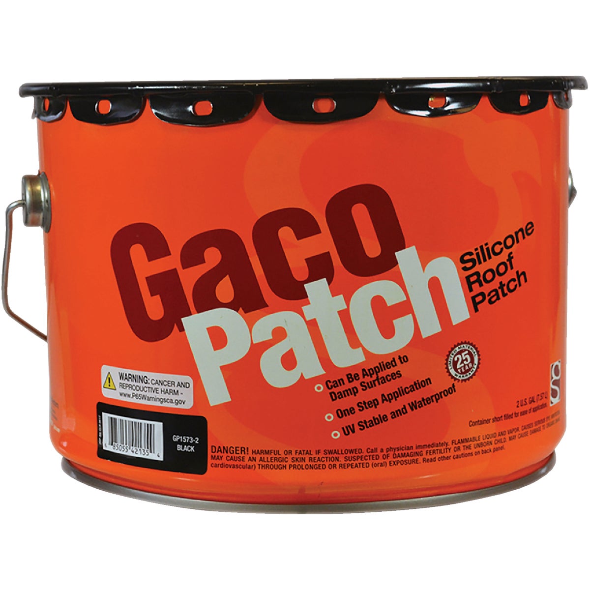 GacoPatch 2 Gal. Black Silicone Roof Patch