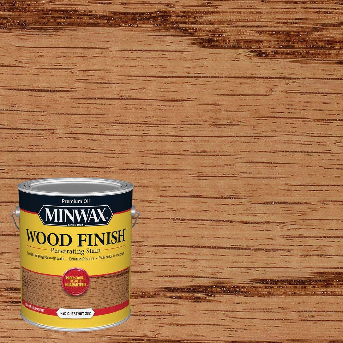 Minwax Wood Finish VOC Penetrating Stain, Red Chestnut, 1 Gal.