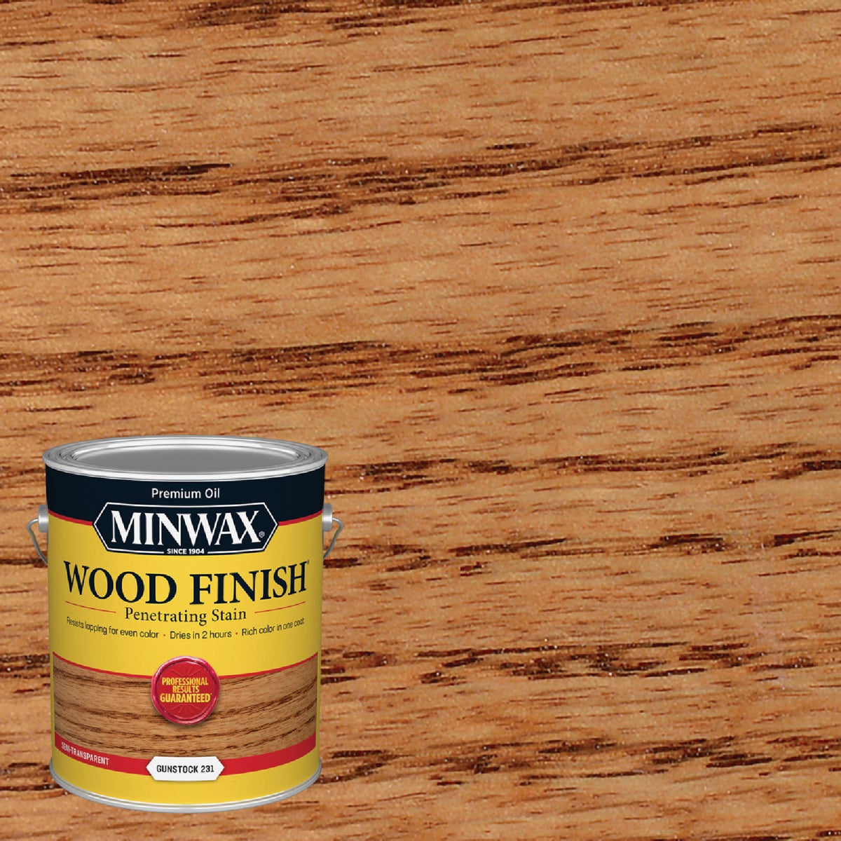 Minwax Wood Finish Penetrating Stain, Gunstock, 1 Gal.
