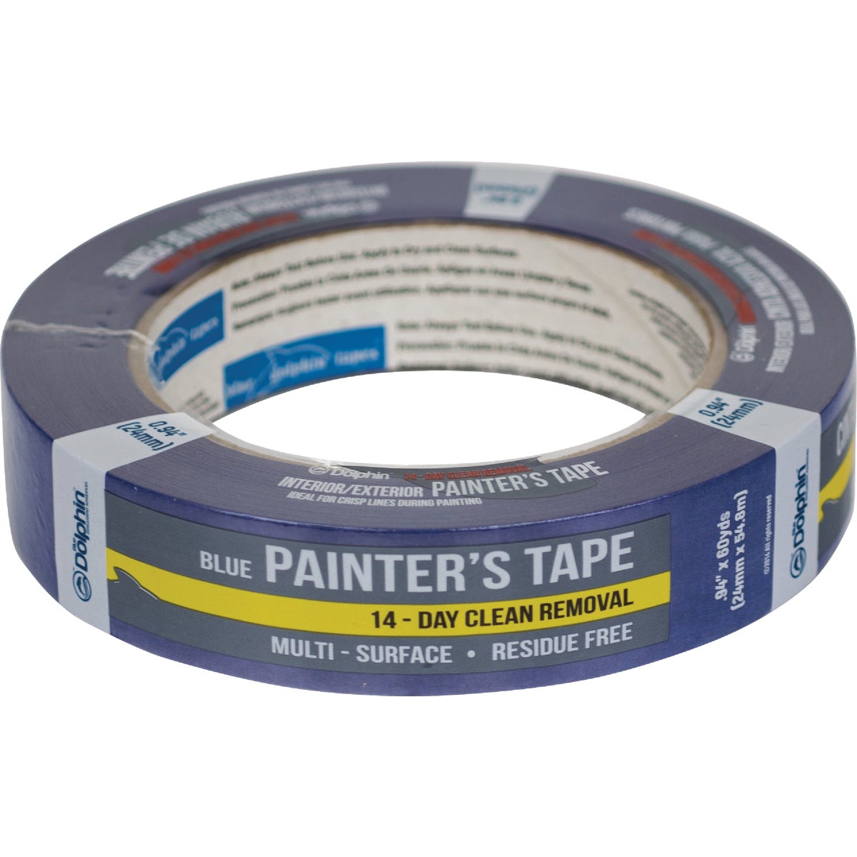 Blue Dolphin .94 In. x 60 Yd. Blue Painter's Tape