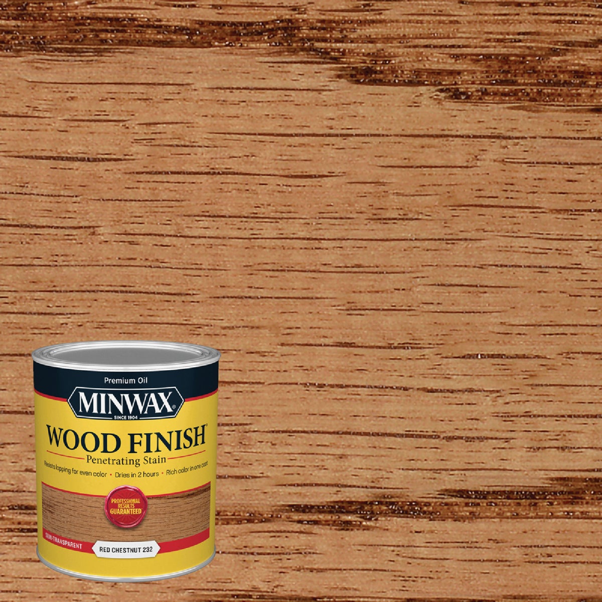 Minwax Wood Finish Penetrating Stain, Red Chestnut, 1 Qt.