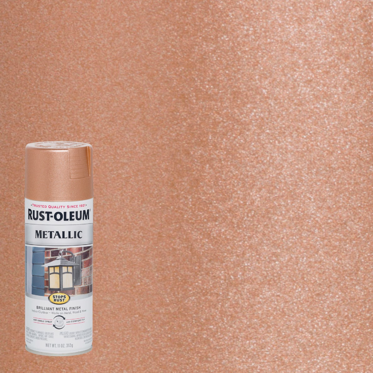 Rust-Oleum Stops Rust 11 Oz. Metallic Satin Spray Paint, Copper