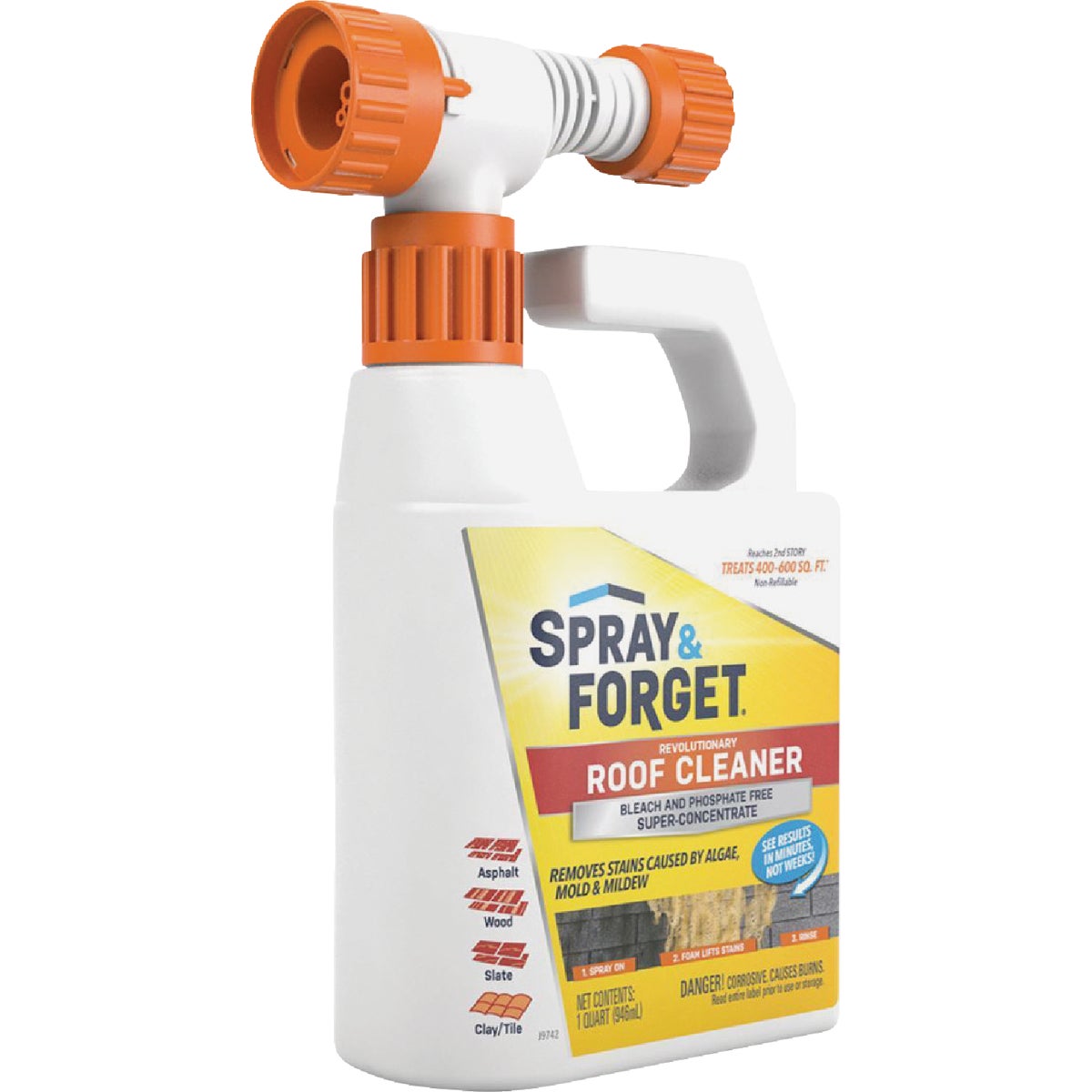 Spray & Forget 32 Oz. Revolutionary Roof Cleaner Hose End Super Concentrate