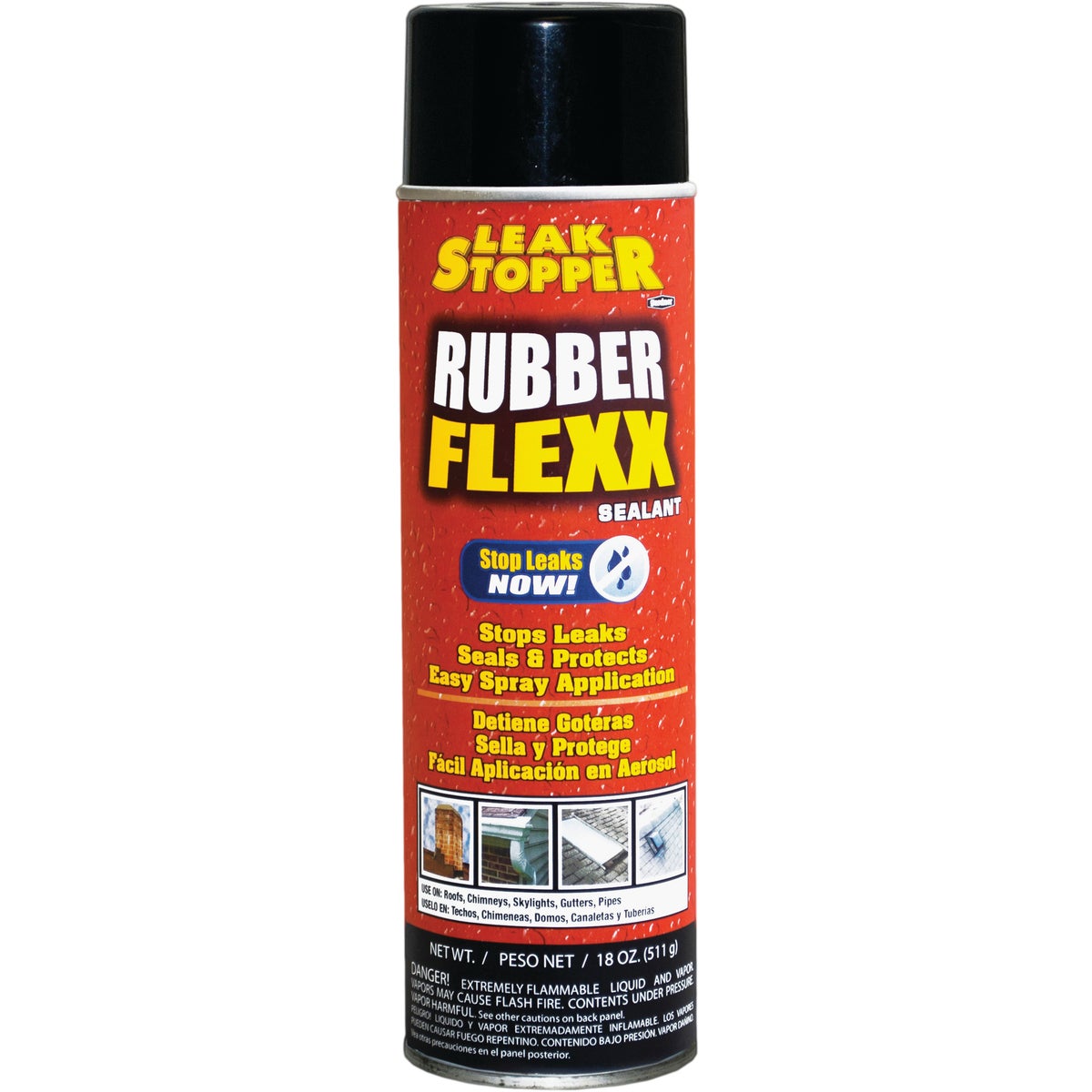 Black Jack Leak Stopper 18 Oz. Black Rubber Flexx Spray Sealant