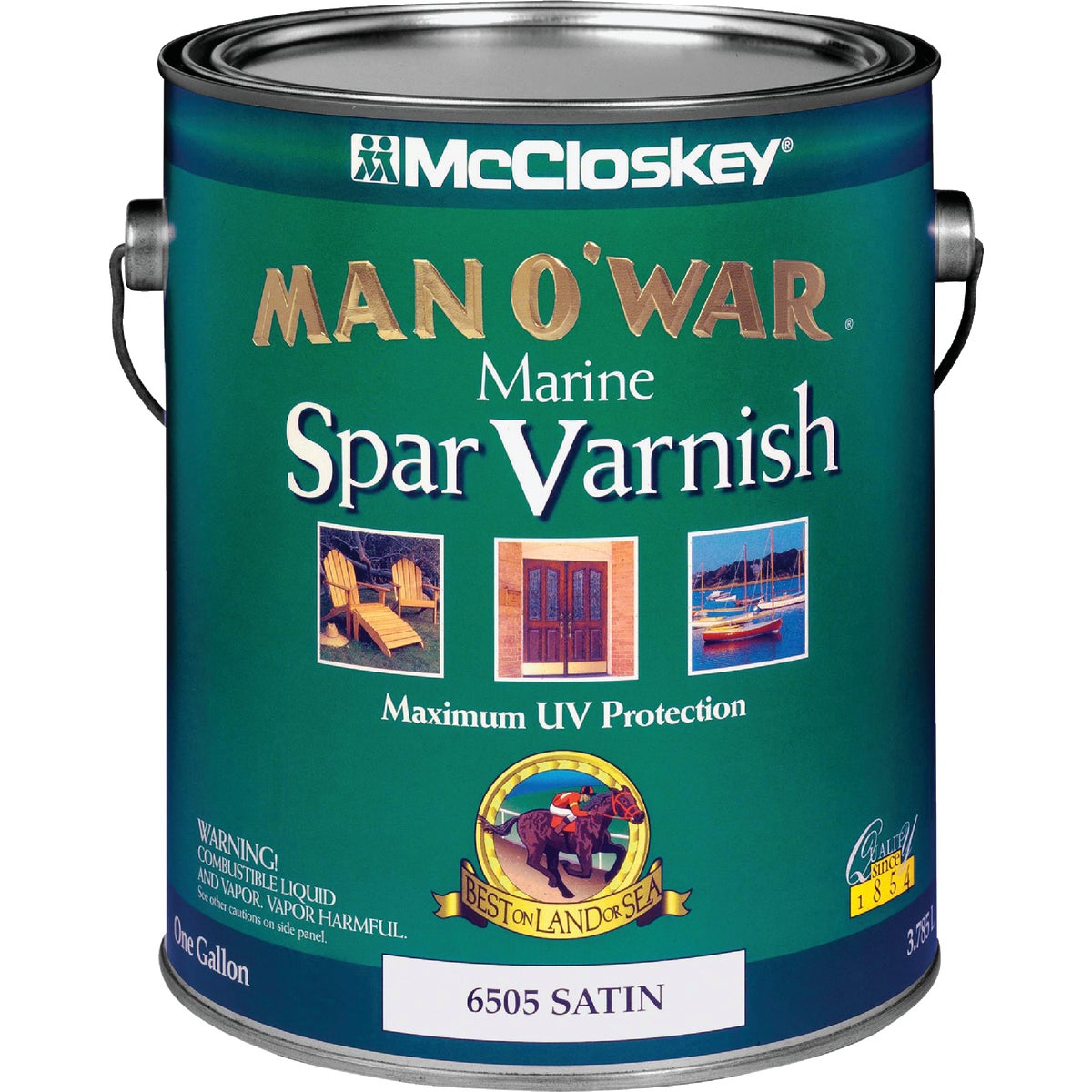 McCloskey Man O'War VOC Satin Spar Interior & Exterior Varnish, Gallon