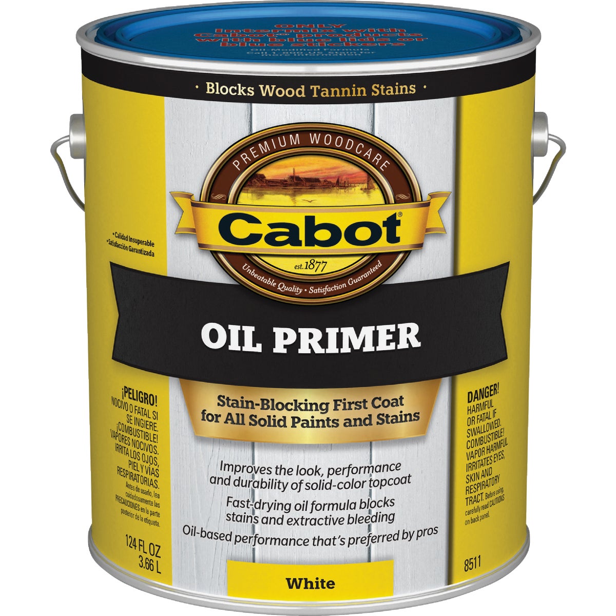 Cabot Oil Primer Low VOC, White Base, 1 Gal.