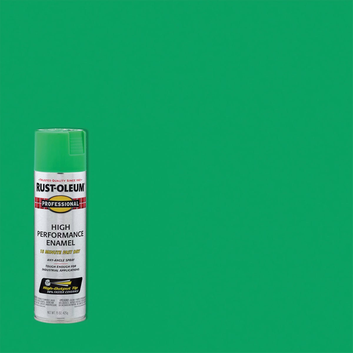 Rust-Oleum Professional 15 Oz. Gloss Industrial Enamel Spray Paint, Safety Green
