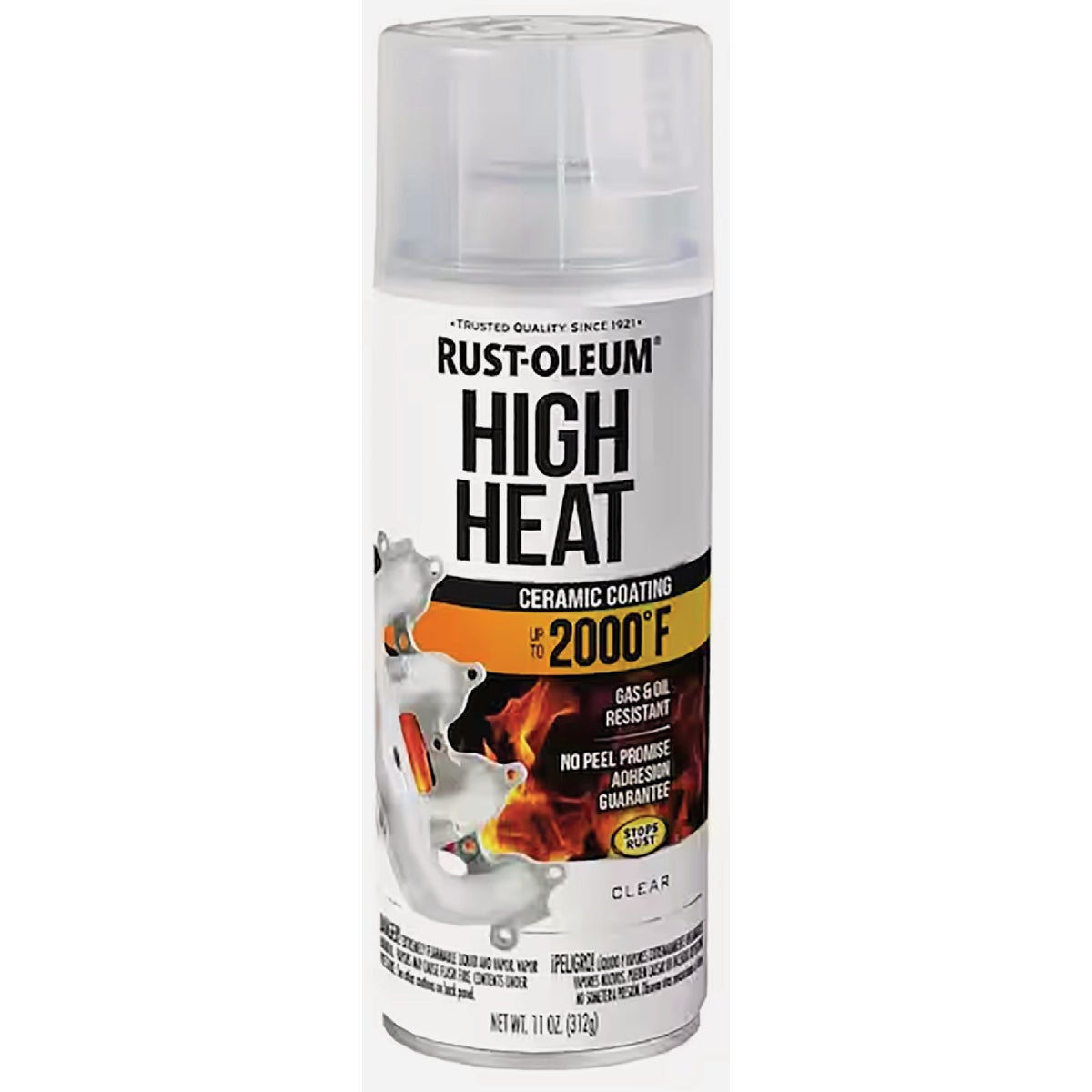 Rust-Oleum 12 Oz. Clear Automotive High Heat Spray Paint