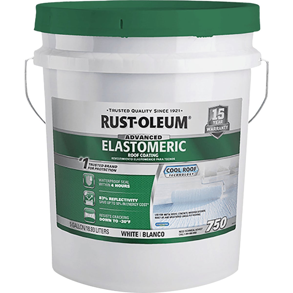 Rust-Oleum 750 5 Gal. 10-Year Elastomeric Roof Coating