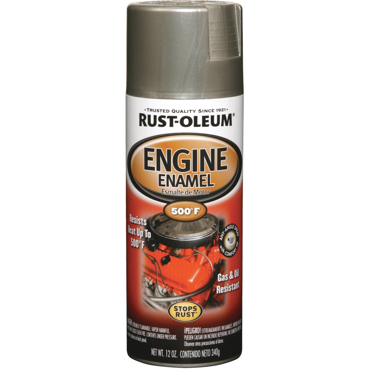 Rust-Oleum Stops Rust 12 Oz. Aluminum Gloss Engine Enamel Spray Paint