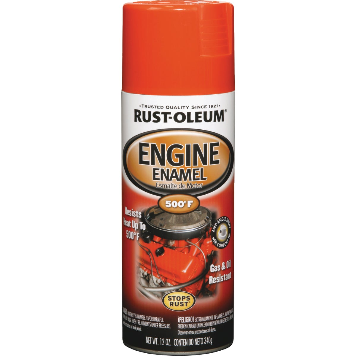 Rust-Oleum Stops Rust 12 Oz. Gloss Chevy Orange Engine Enamel Spray Paint