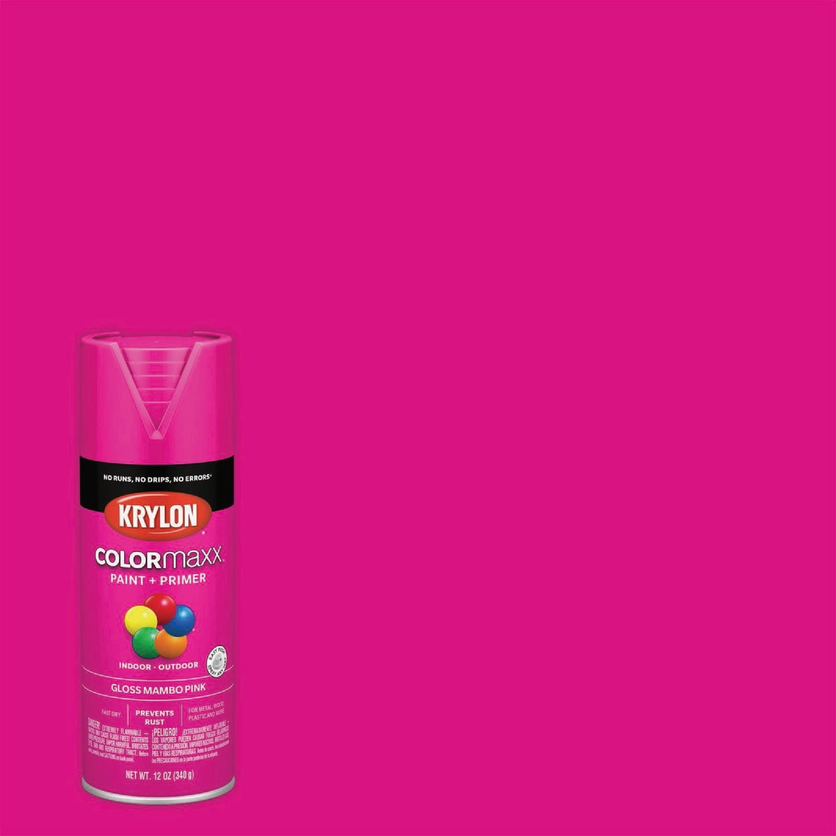 Krylon ColorMaxx 12 Oz. Gloss Spray Paint + Primer, Mambo Pink