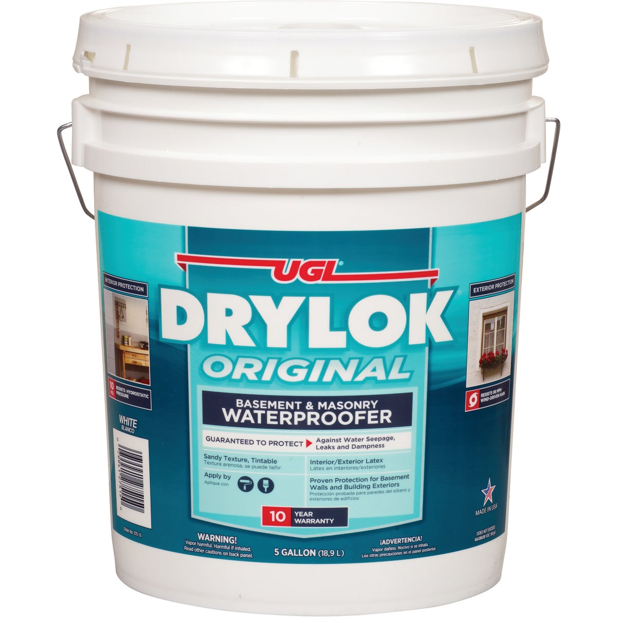 Drylok White Latex Masonry Waterproofer, 5 Gal.