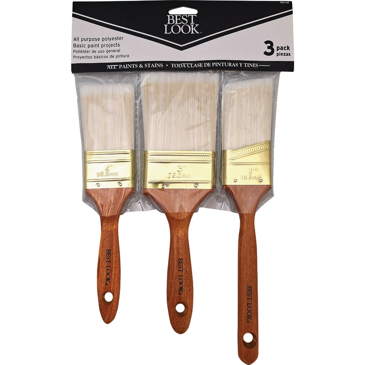 Best Look Paint Brush Set (3-Piece)