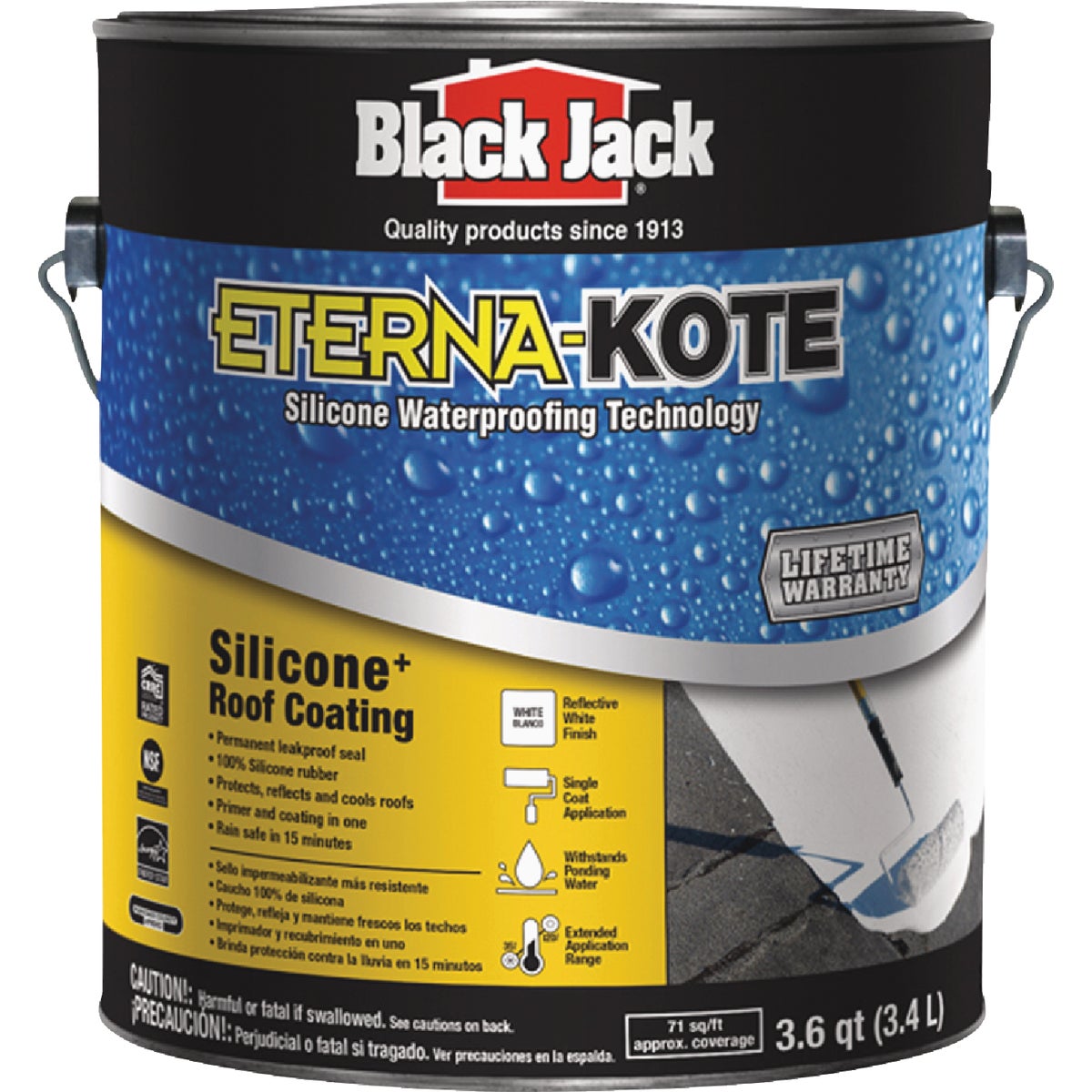 Black Jack Eterna-Kote 1 Gal. Silicone+ Roof Coating