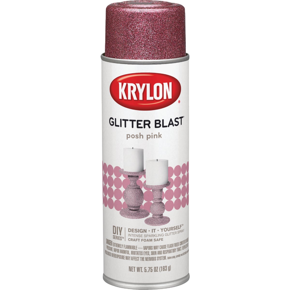 Krylon Glitter Blast 5.75 Oz. Posh Pink Spray Paint