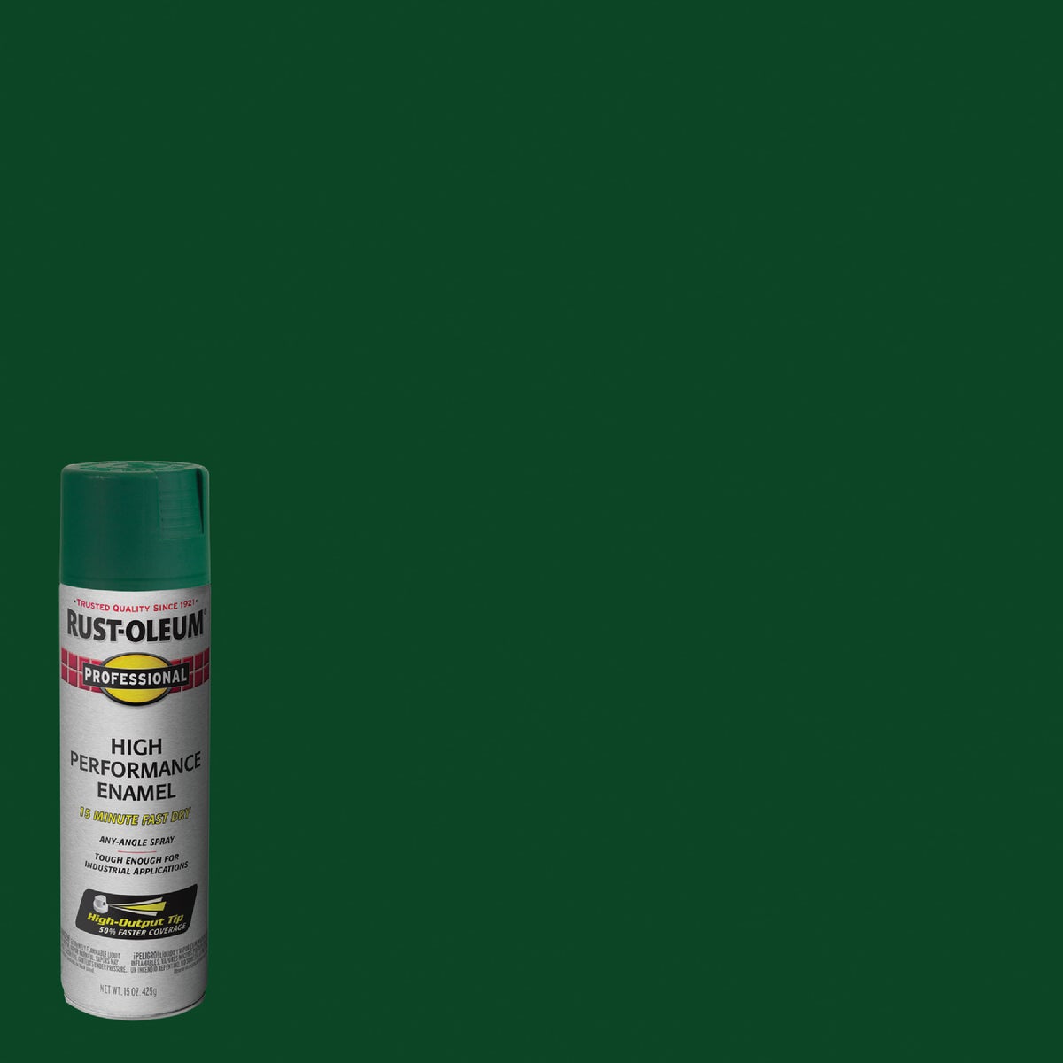 Rust-Oleum Professional Fast Dry 15 Oz. Gloss High Performance Enamel Spray Paint, Hunter Green