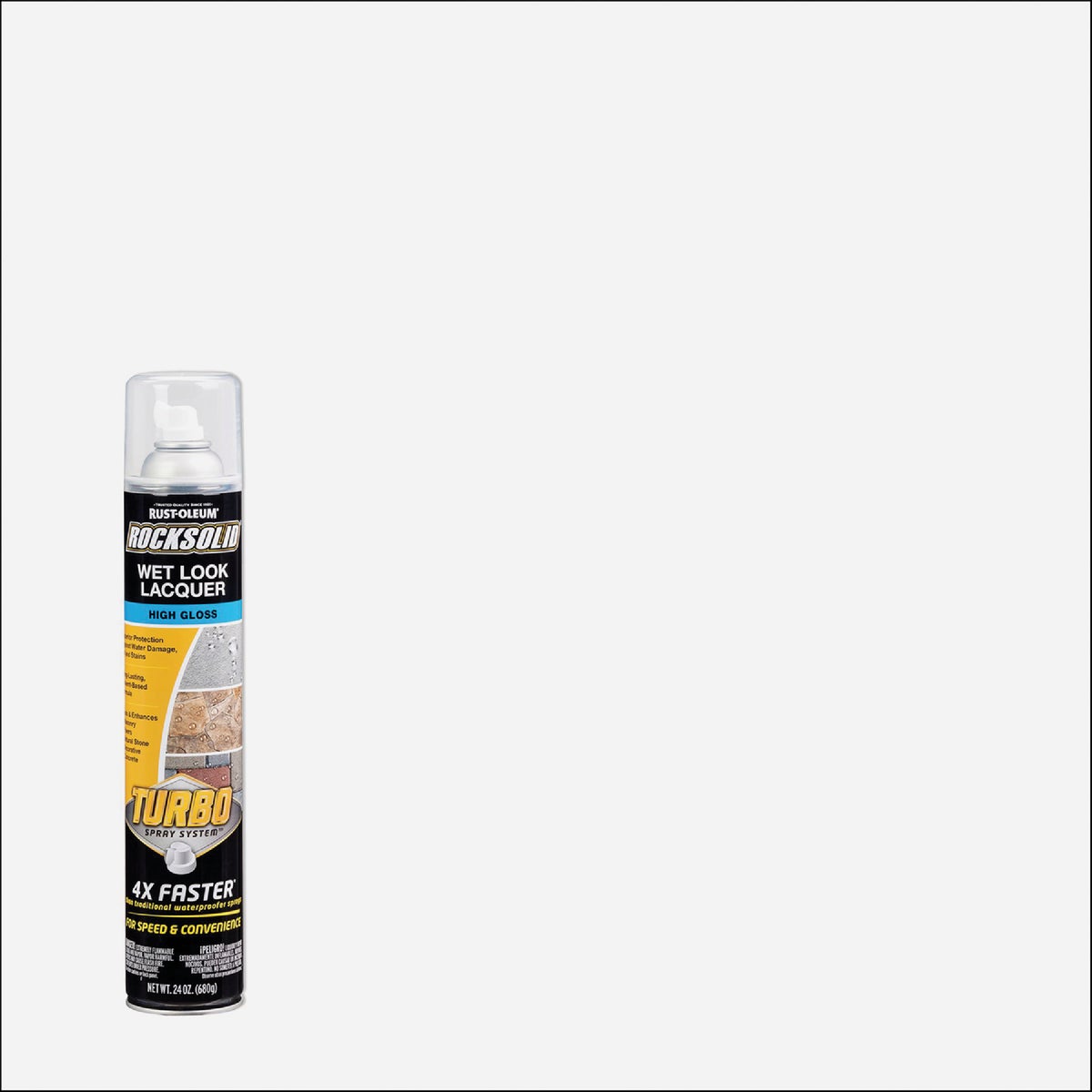 Rust-Oleum RockSolid 24 Oz. Turbo Spray System High Gloss Wet Look Lacquer Spray Sealer