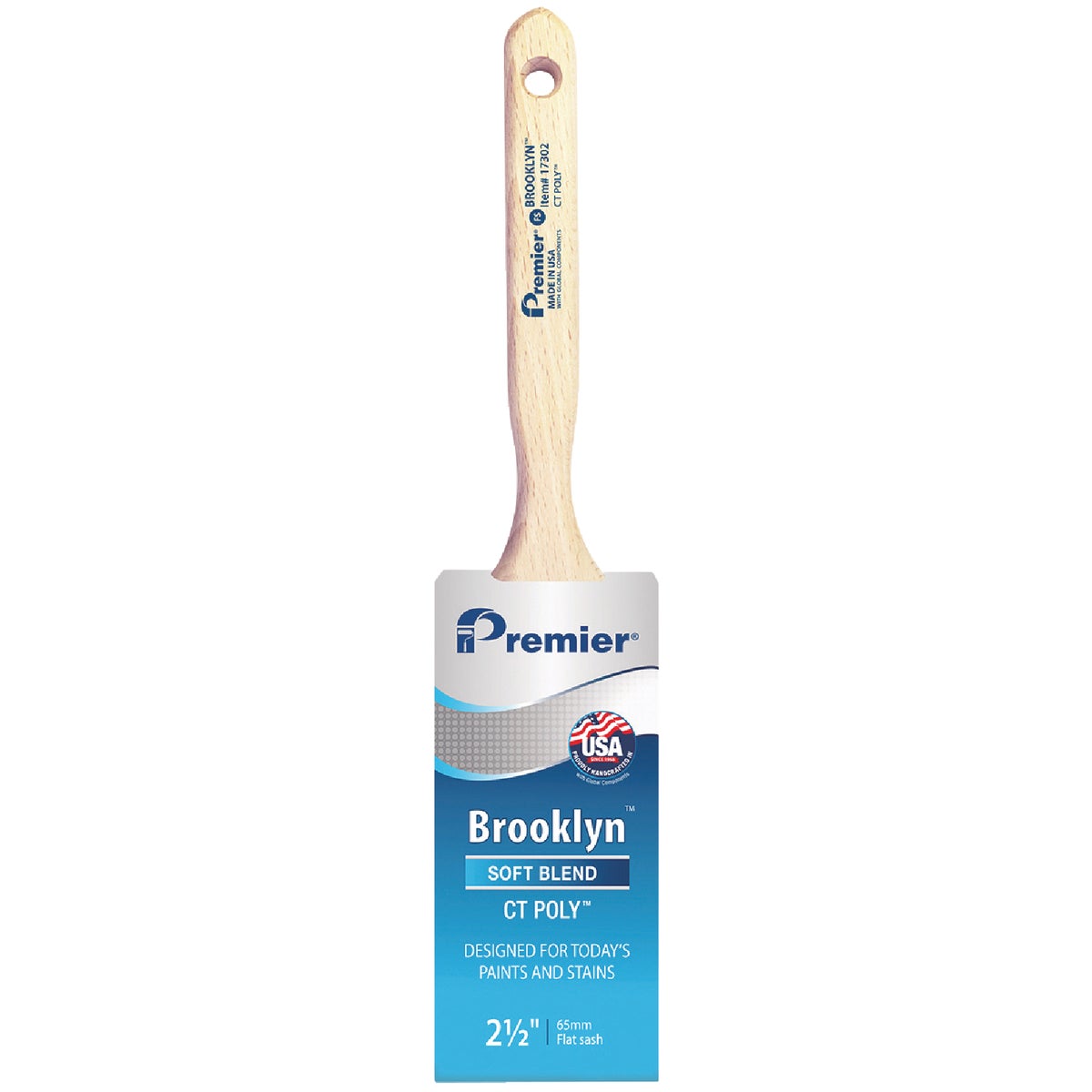 Premier Brooklyn 2-1/2 In. Flat Sash CT Poly Brush