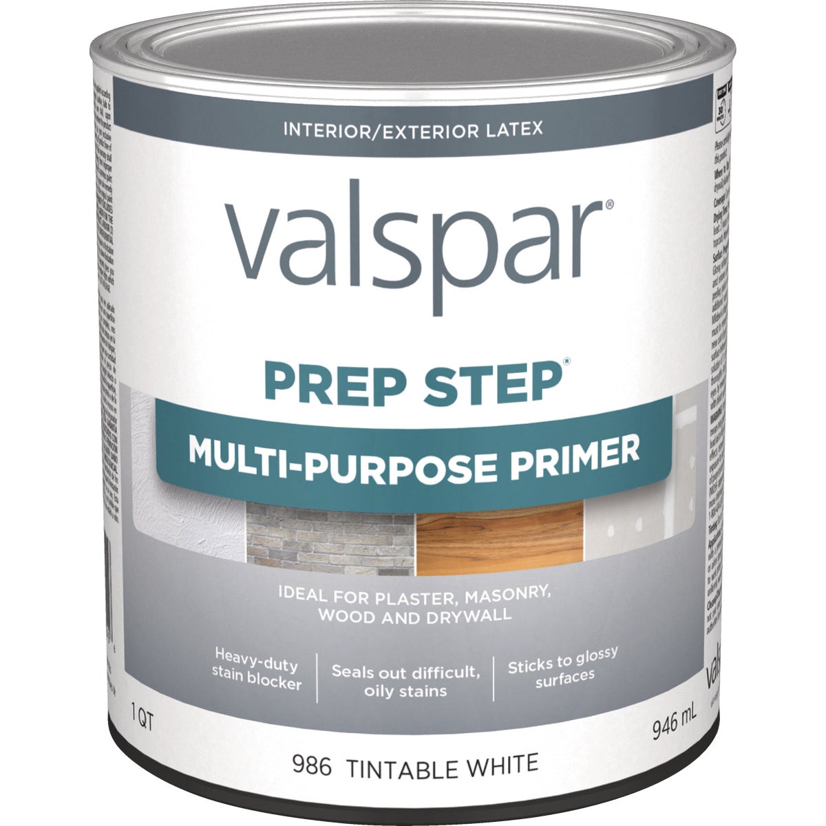 Valspar Prep Step 1 Qt. White Multi-Purpose Primer  (Latex)