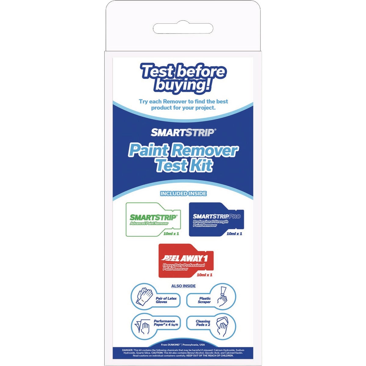 Dumond Single Use Paint Removal Test Kit