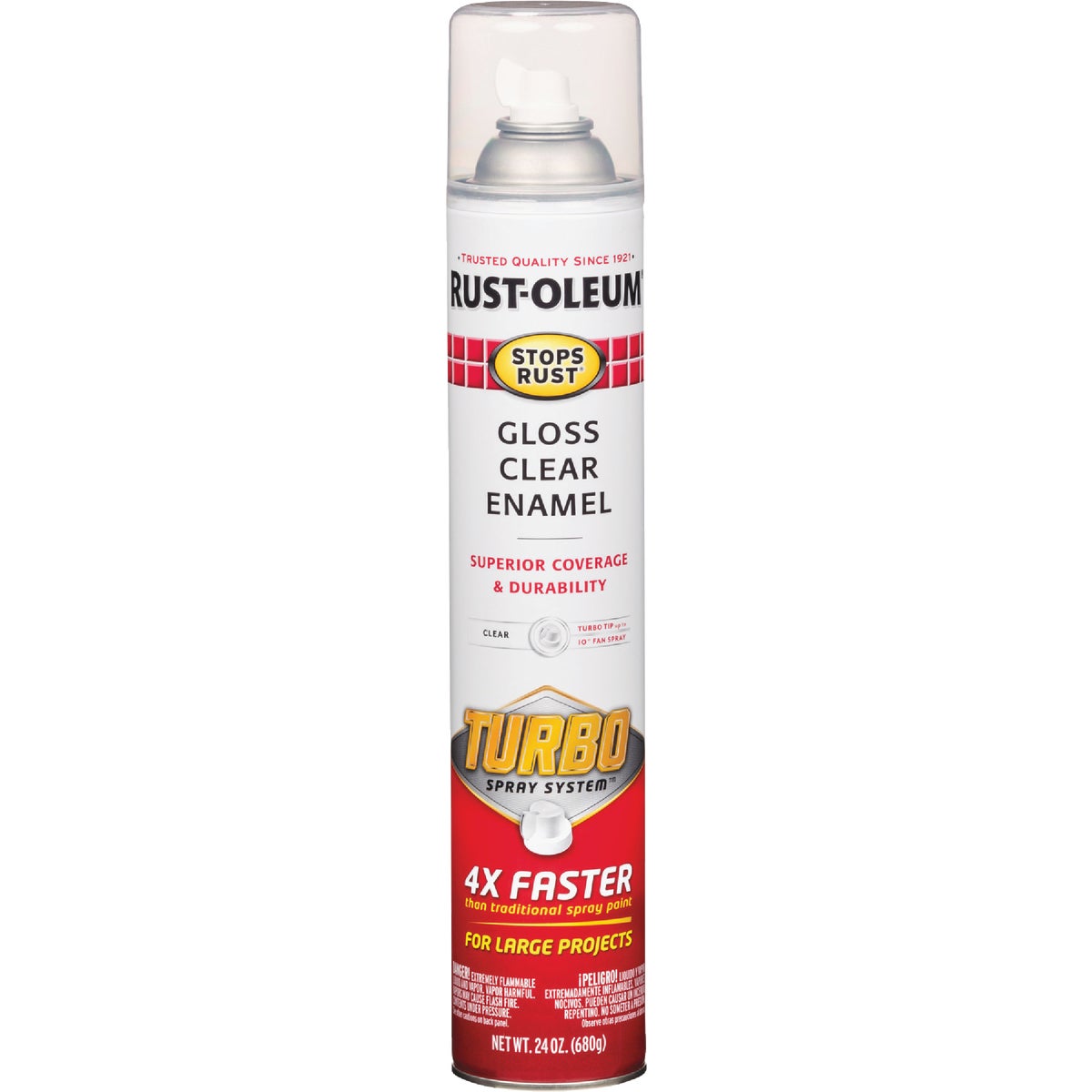 Rust-Oleum Stops Rust 24 Oz. Gloss Clear Turbo Spray Paint