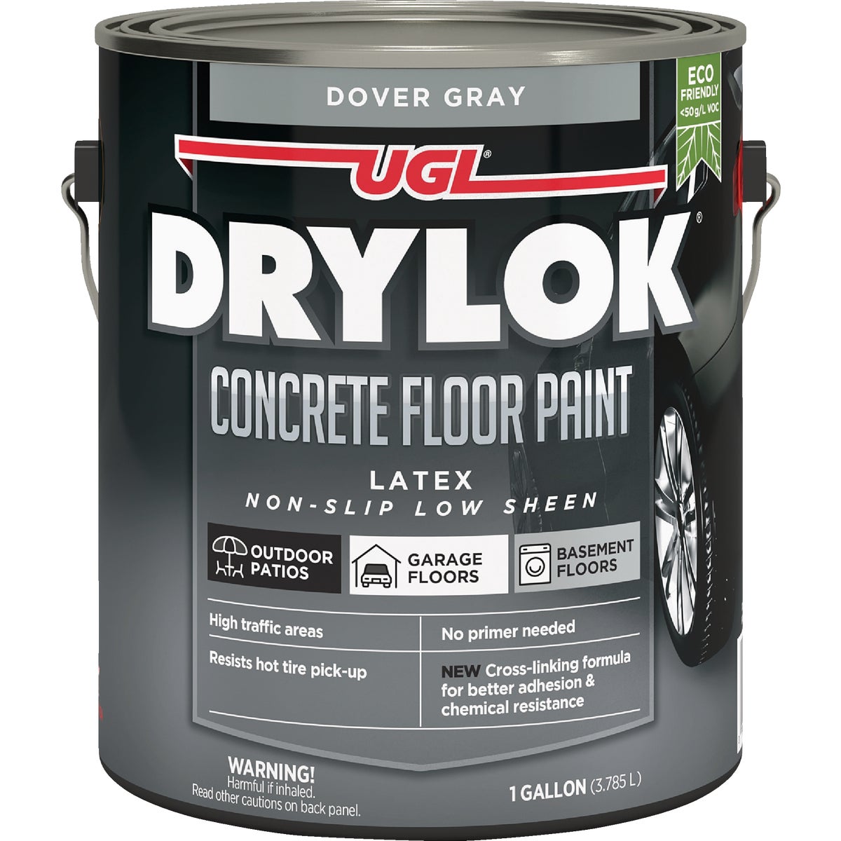 Drylok Low VOC Concrete Floor Paint Dover Gray, 1 Gal.