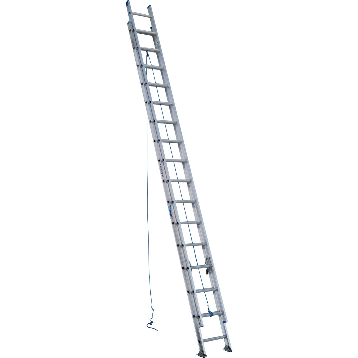 Werner 32 Ft. Aluminum Extension Ladder with 250 Lb. Load Capacity Type I Duty Rating