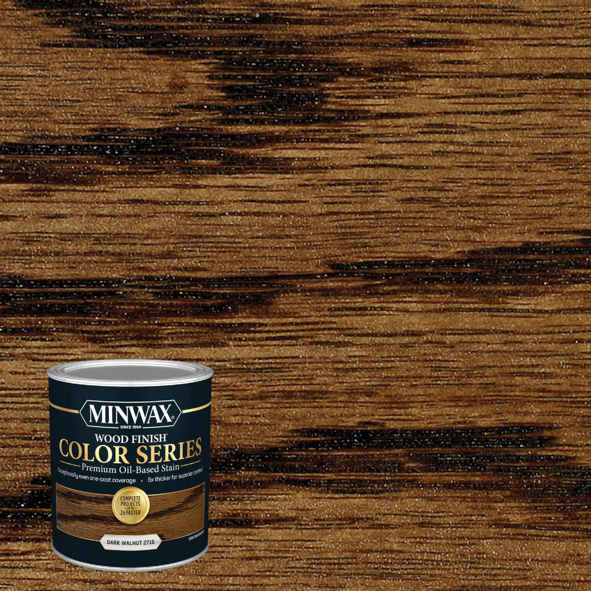 Minwax Wood Finish Color Series Oil-Based Stain, Dark Walnut, 1 Qt.