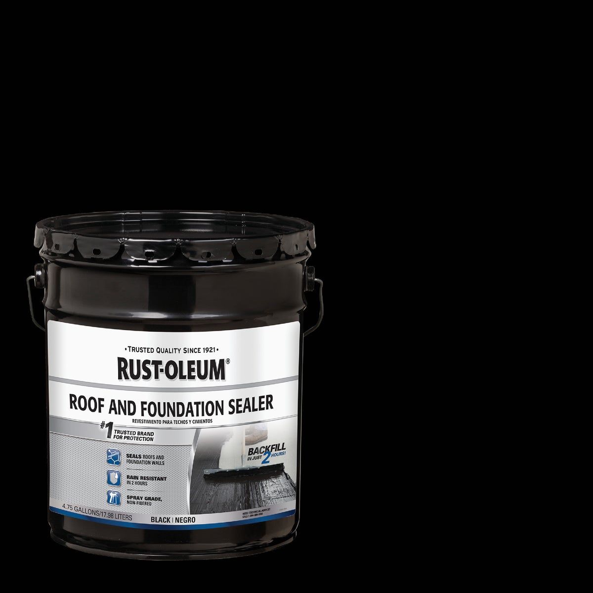 Rust-Oleum 4.75 Gal. Black Roof and Foundation Sealer