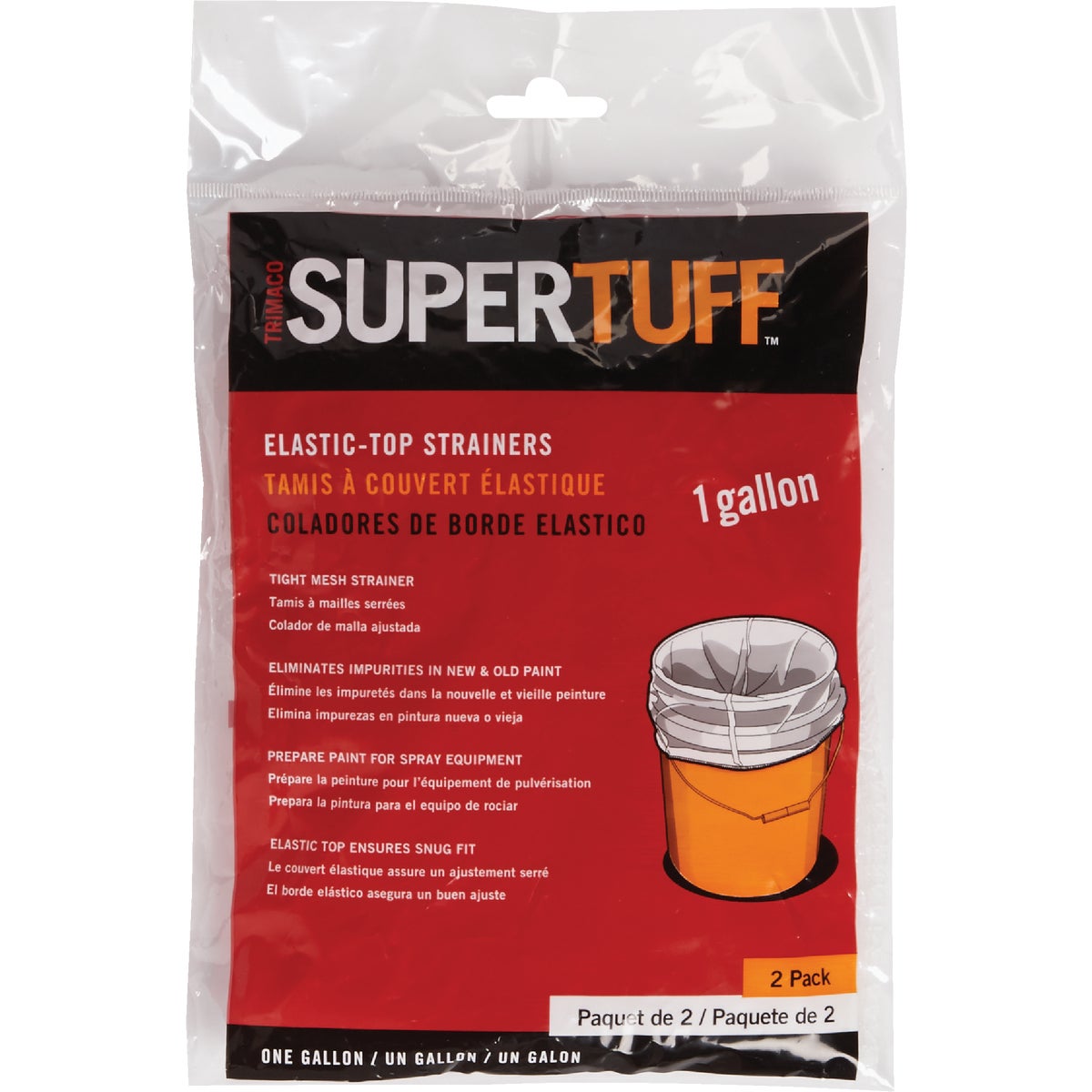 Trimaco SuperTuff 1 Gal. Elastic Paint Strainer (2-Pack)