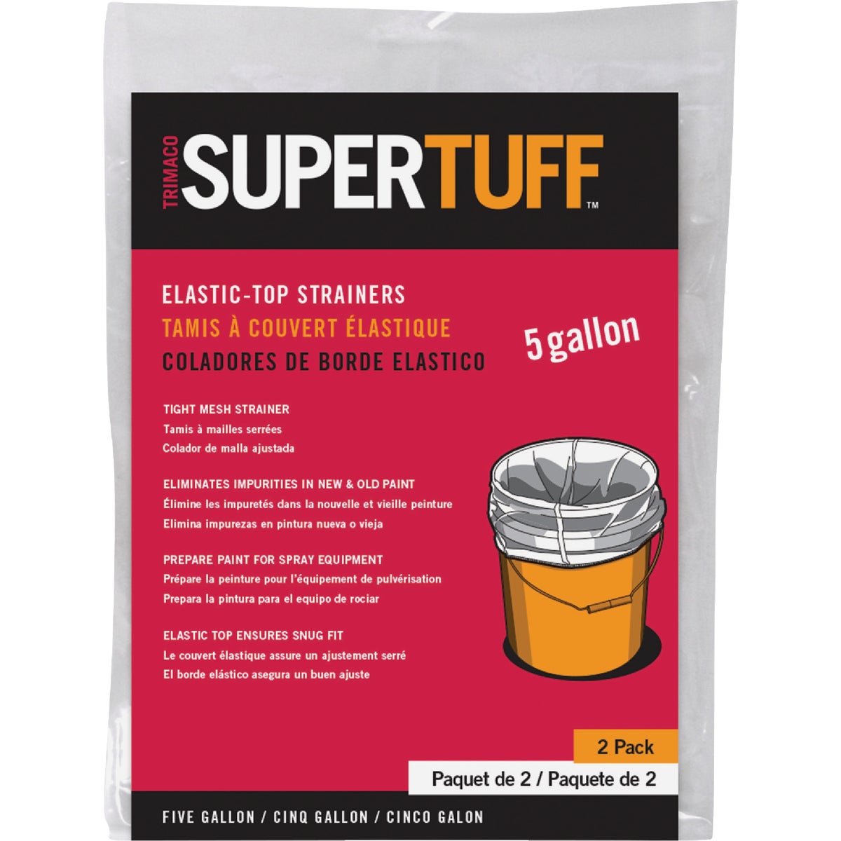 Trimaco SuperTuff 5 Gal. Elastic Paint Strainer (2-Pack)