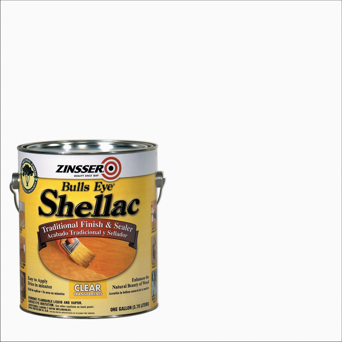 Zinsser Bulls Eye Clear Shellac, Gallon