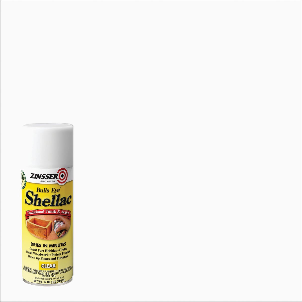 Zinsser Bulls Eye Clear Shellac, 12 Oz. Aerosol Spray