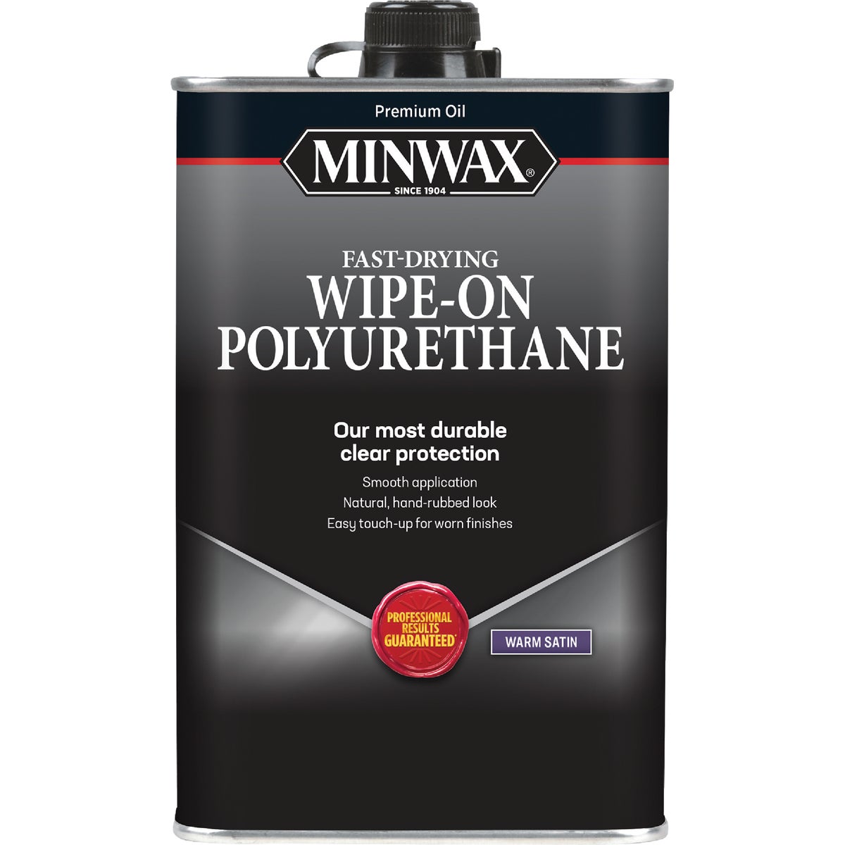 Minwax Warp Satin Wipe-On Interior Polyurethane, 1 Qt.