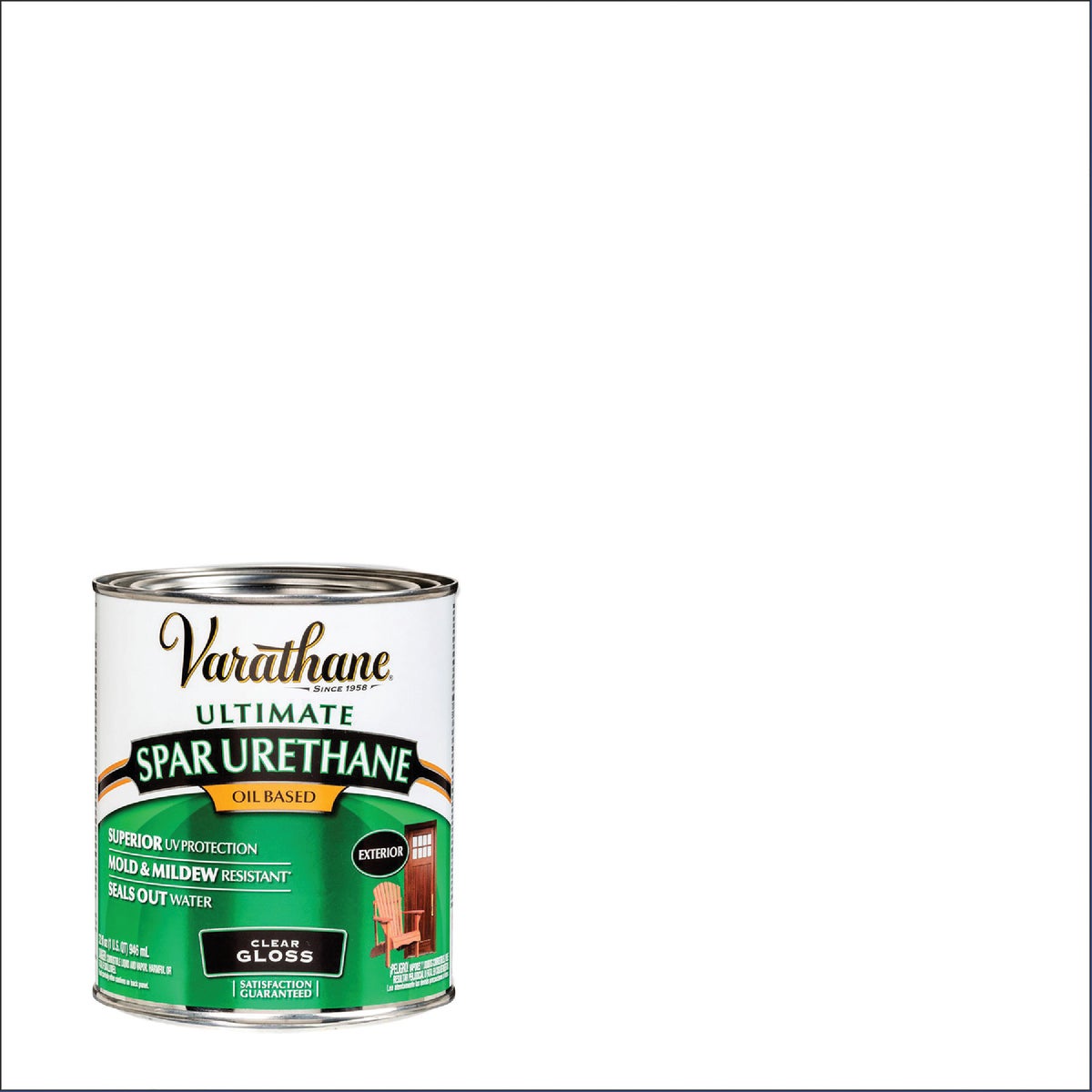 Varathane Gloss Clear Exterior Spar Urethane, 1 Qt.