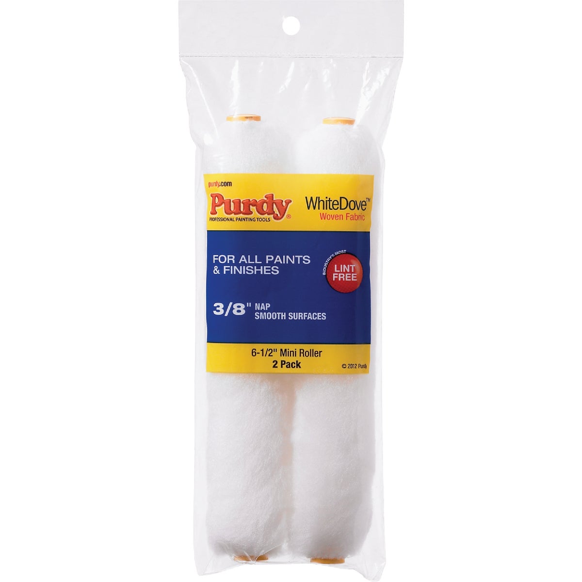 Purdy White Dove 6-1/2" x 3/8" Woven Fabric Roller Cover (2-Pack)