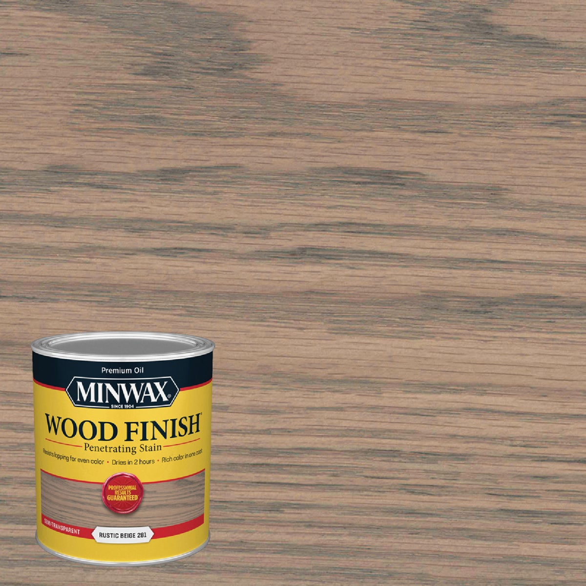 Minwax Penetrating Stain Wood Finish, Rustic Beige, 1 Qt.