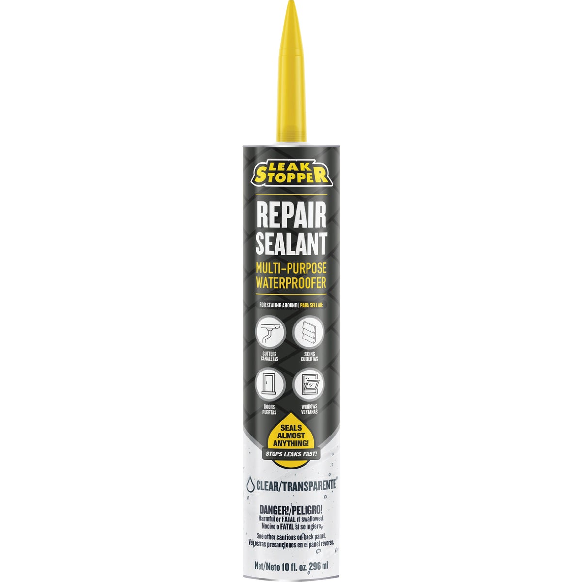 Leak Stopper 10 Oz. Clear Rubber Flexx Flexible Sealant