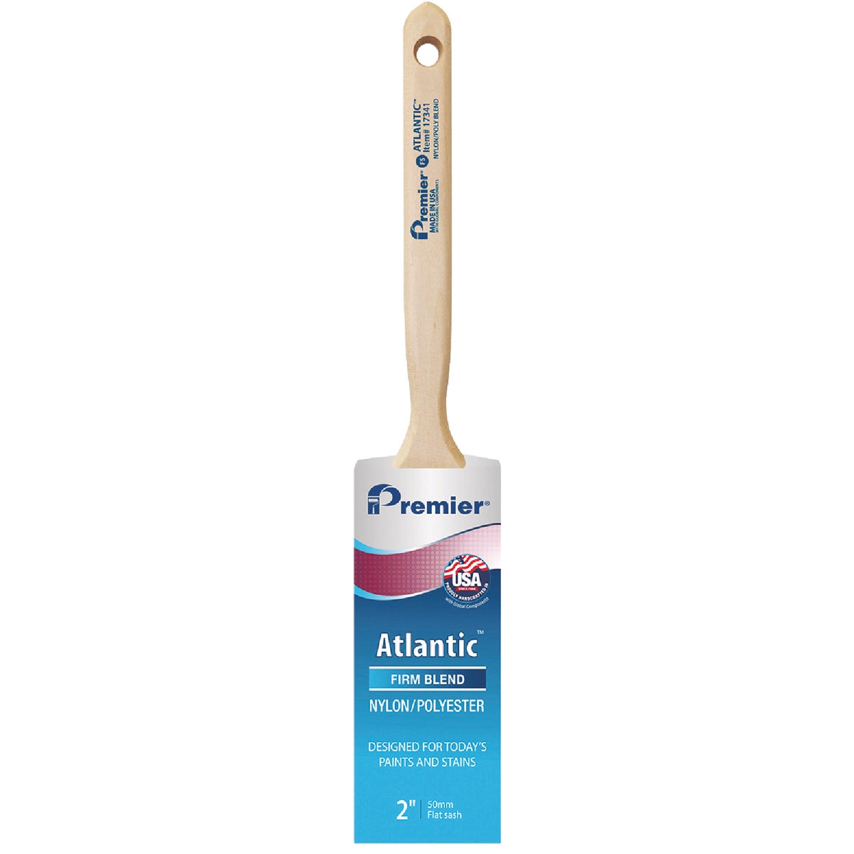 Premier Atlantic 2 In. Flat Sash Nylon/Poly Paint Brush