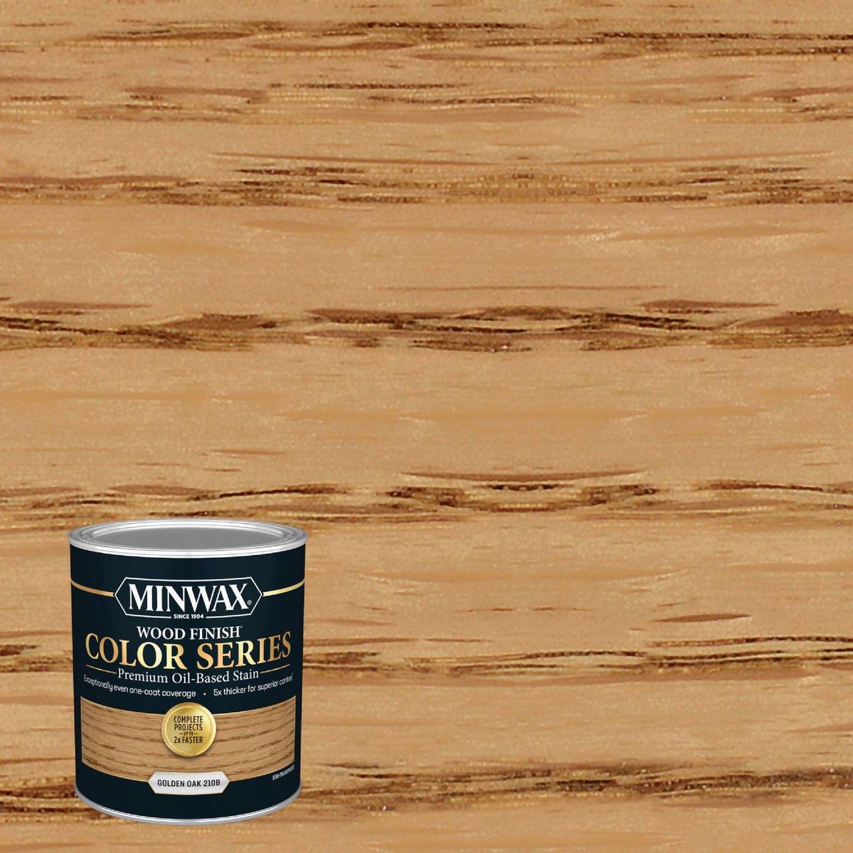 Minwax Wood Finish Color Series Oil-Based Stain, Golden Oak, 1 Qt.