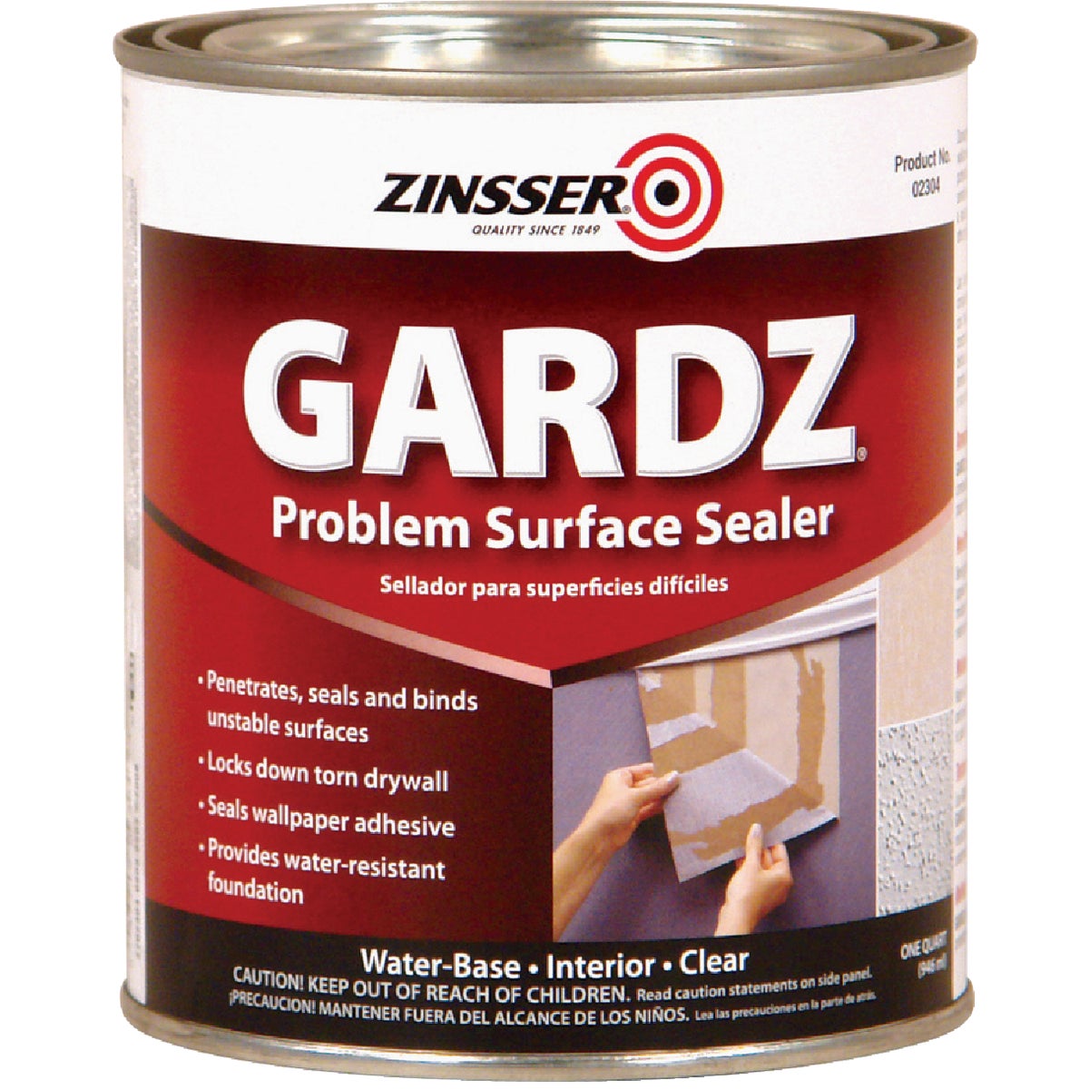 Zinsser Gardz Water-Based Low Odor Drywall Sealer, 1 Qt.