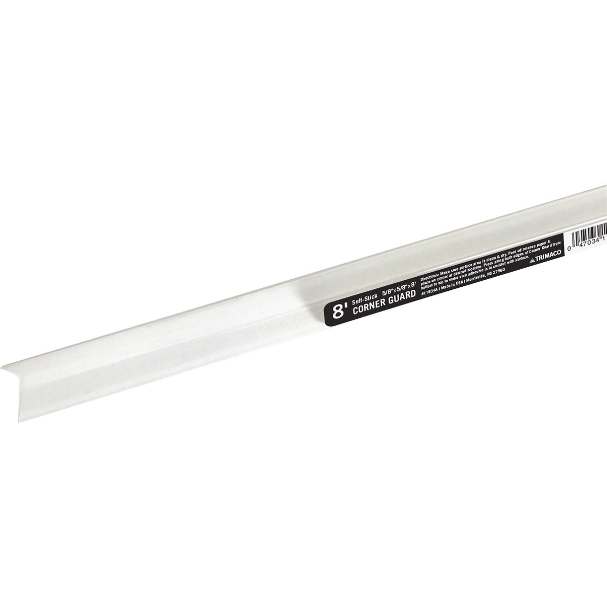 Trimaco 5/8 In. x 8 Ft. Self-Adhesive Clear Corner Guard