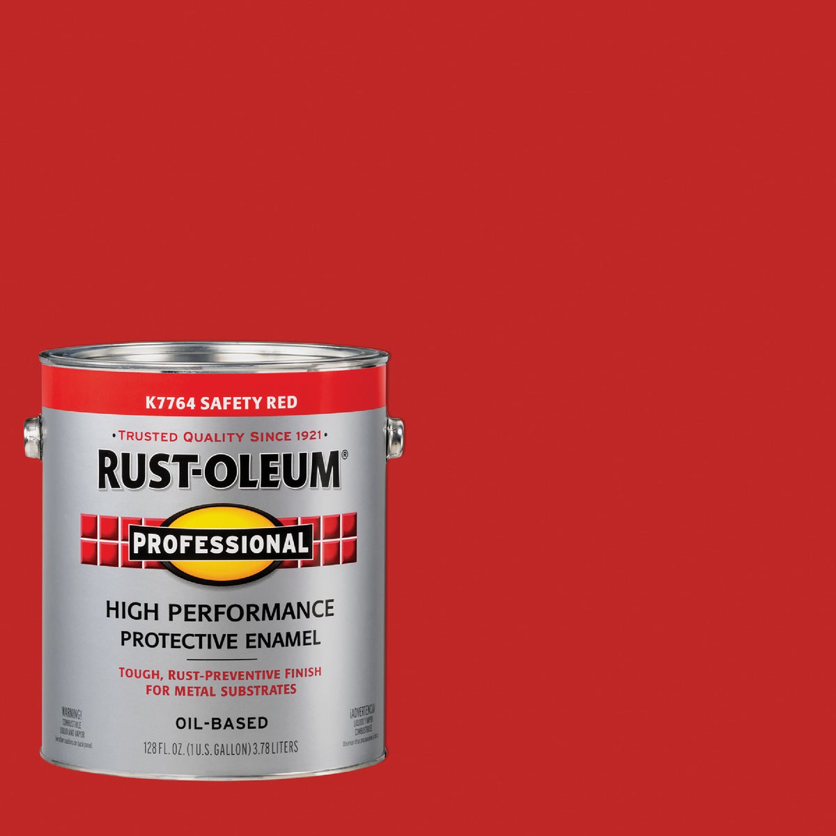 Rust-Oleum Professional Oil-Based Gloss VOC Formula Rust Control Enamel, Safety Red, 1 Gal.