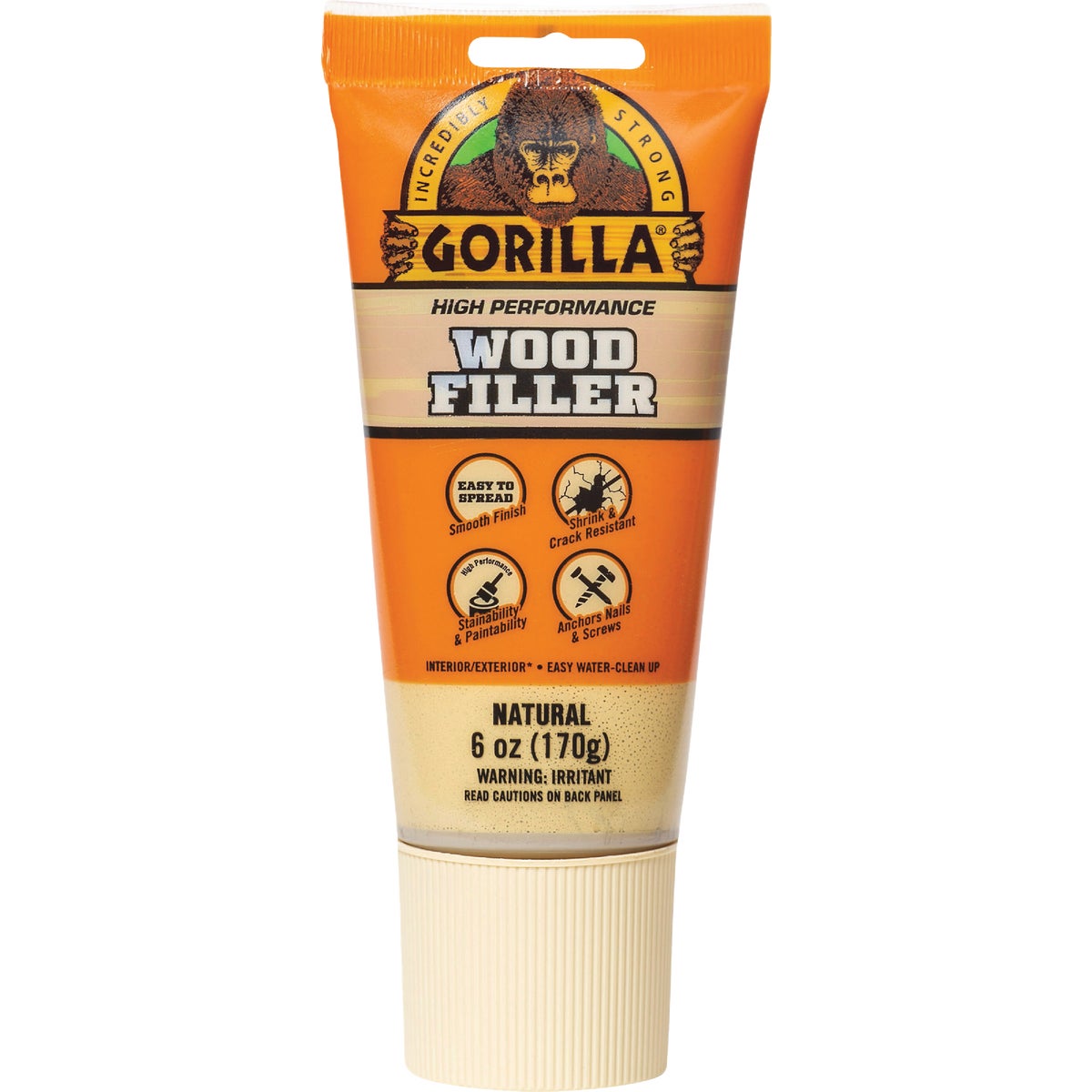 Gorilla 6 Oz. Natural Wood Filler Tube